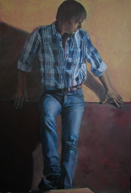 Bertrand VETIER artiste peintre autoportrait